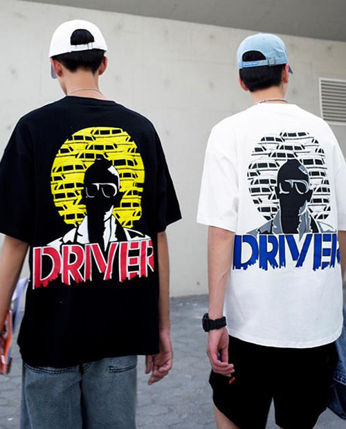 제이시스템 디자인 DRIVER 티셔츠 2컬러