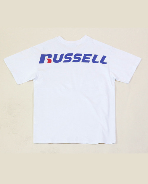제이시스템 RUSSELL 백로고 티셔츠