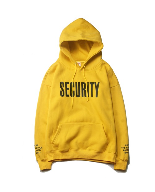 TOUR SECURITY YELLOW HOODIE